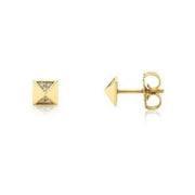 MICHAEL M Foundation Pyramid Stud Diamond Pave Earring